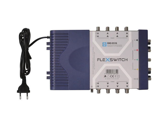 4010056768720 - WISI FLEXSWITCH Multischalter DXS0516 5in16 aktiv mit Netzteil 4010056768720 - WISI FLEXSWITCH Multischalter DXS0516 5in16 aktiv mit Netzteil