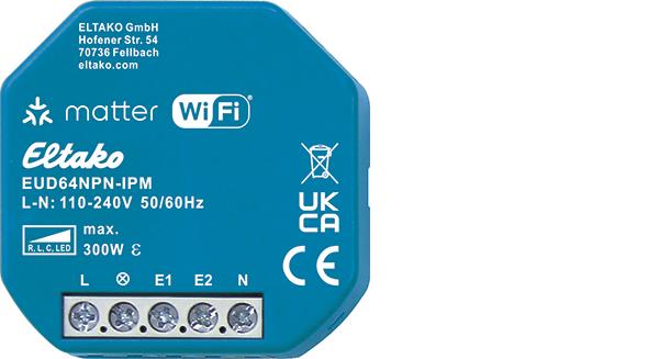 Eltako Uni Dimmaktor m.IP EUD64NPN-IPM Matter ü.Wi-Fi optional EnOcean 30064017
