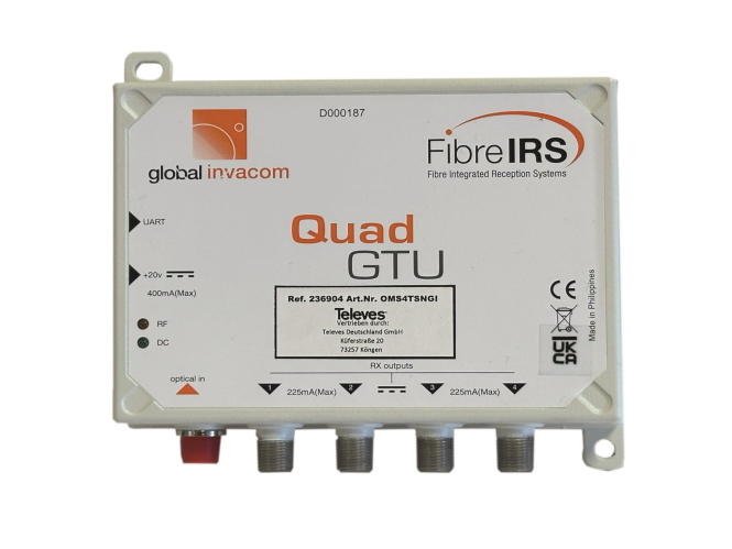 Televes Optischer SAT-QUAD OMS4TSNGI Umsetzer+terr. 236904