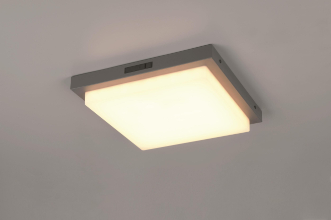 TRIO Wandleuchte BERMEJO 14W 630369242 1450lm 23/3/4K IP54 300x300mm, m.BWM