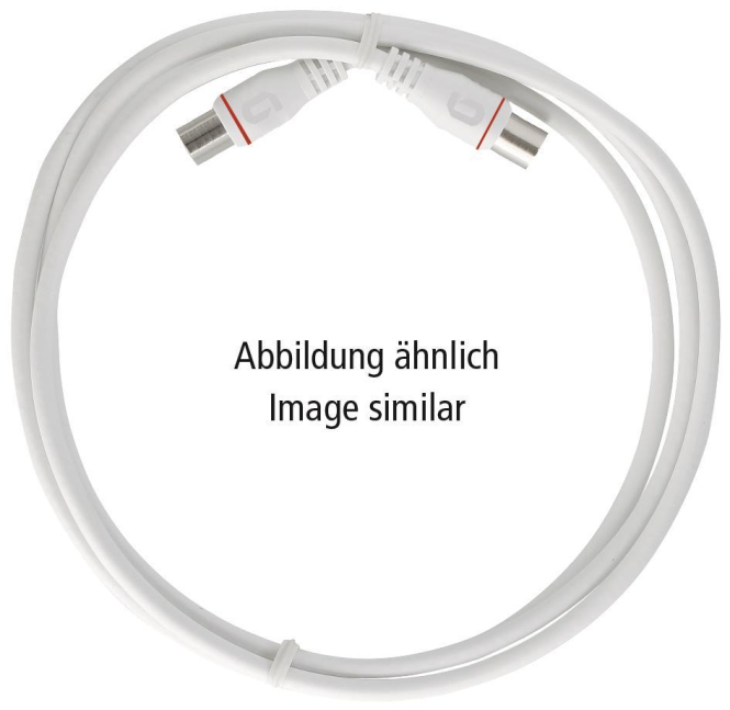 AXING Endgeräteanschlusskabel EAK 51-80 F-Anschluss Quickfix VF TS 5001 0,5m