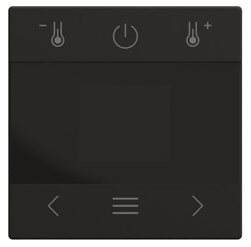 BJ Zentralscheibe Display 1794 MDRT-915 Raumtemperaturregler schwarz matt