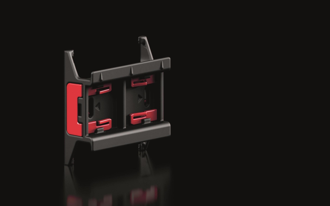 Rittal Tragschiene 1=8 RX 9365724 m.Verriegelungsclip B:45 mm