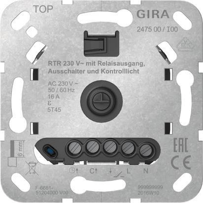 GIRA 247500 RTR 230V Relaisausgang Aus +Kontroll Einsatz