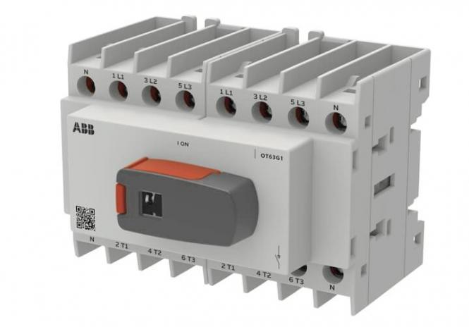ABB Lasttrennschalter OT Plus OT63G1-8BS 63 A Bgr. G1 8p m.Griff 1SCA163730R1001 Ind-Schaltgeraete