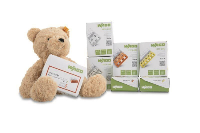 WAGO 887-448 PROFI-SET m.Steiff-Teddybär m.650xVerbindungsklemmen