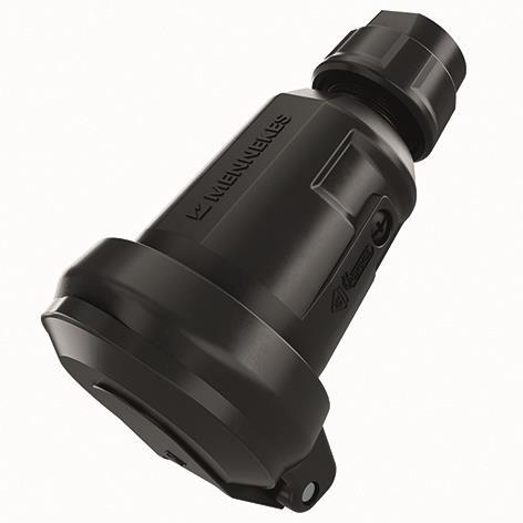 Mennekes Kupplung SCHUKO schwarz 158071 16A 2p+PE 230V IP54