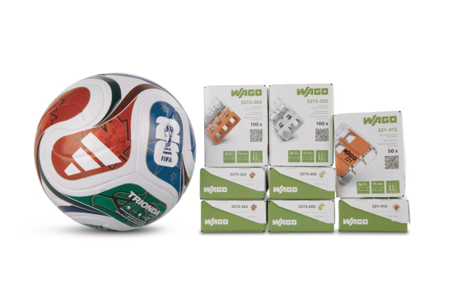 WAGO 887-1199 PROFI-SET Frühjahr 2026 m.Adidas World Cup26 Trionda League Ball