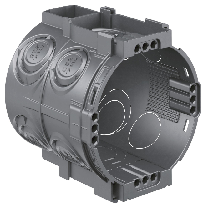 Kaiser UP Geräte-Verbindungsdose 1555-05 UP1 4x3 Schraubdome (Inhalt 25 Stück)