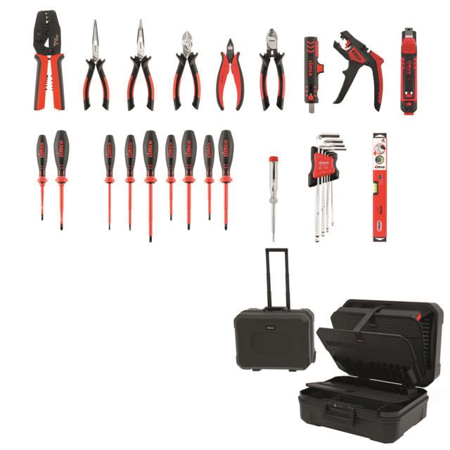 Cimco CimCase PRO Trolley 178600 Electric B1T2 31-teilig Taschen incl 2x