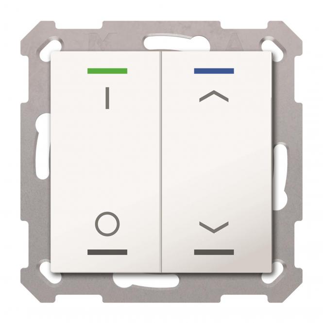 MDT TAL-5502D02.02S KNX Taster Light 55 2-f RGBW rws glänz.Schalt_Jalou Secure