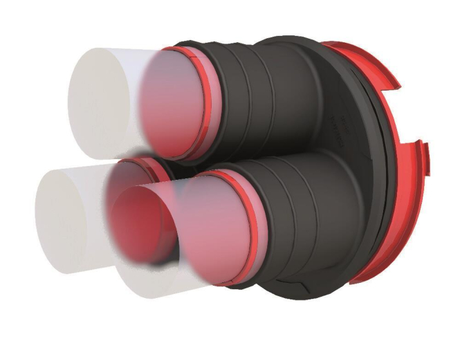 Hauff Systemdeckel felx HSI150 SF3x58 3x34-58mm Abdichtung