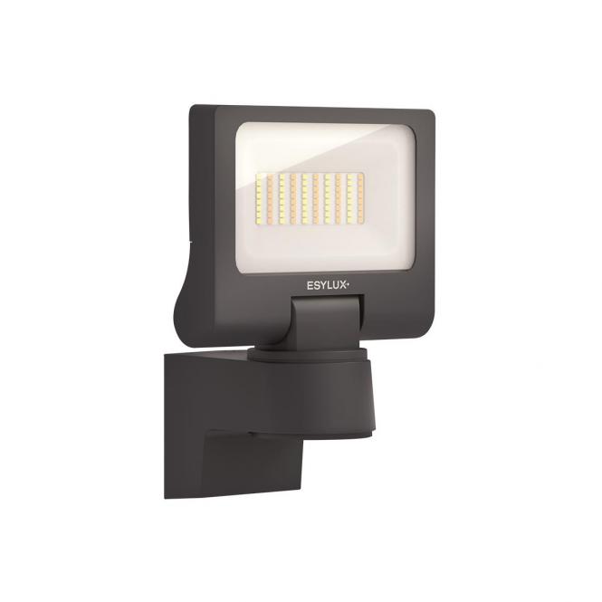 Esylux Außenstrahler SUNJA grafit 1300lm 2700K/4000K IP65, dreh-und schwenkbar