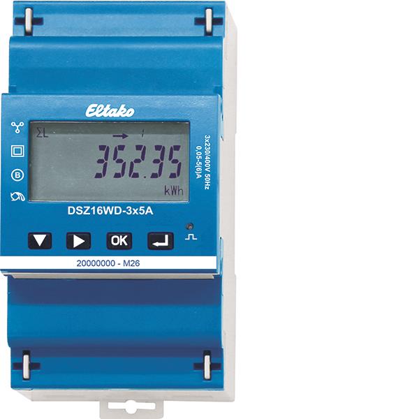Eltako DSZ16WD-3x5A Wandler-Drehstromzähler MID 28305016